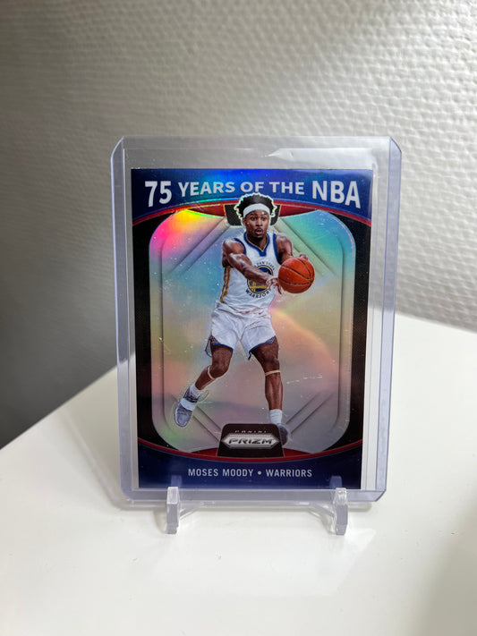 Prizm 21-22 - Moses Moody 75 Years of the NBA Prizm - Golden State Warriors