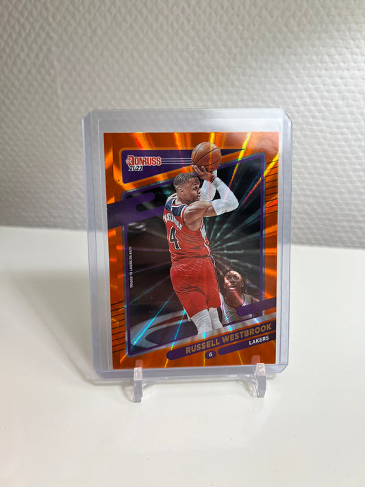 Donruss 21-22 - Russell Westbrook Orange Laser - Los Angeles Lakers