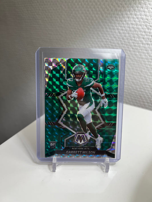 Mosaic 22 - Garrett Wilson Green Prizm RC Card - New York Jets