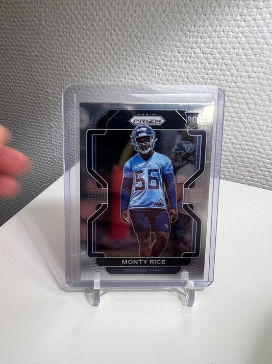 Prizm 21 - Monty Rice RC Card - Tennesse Titans