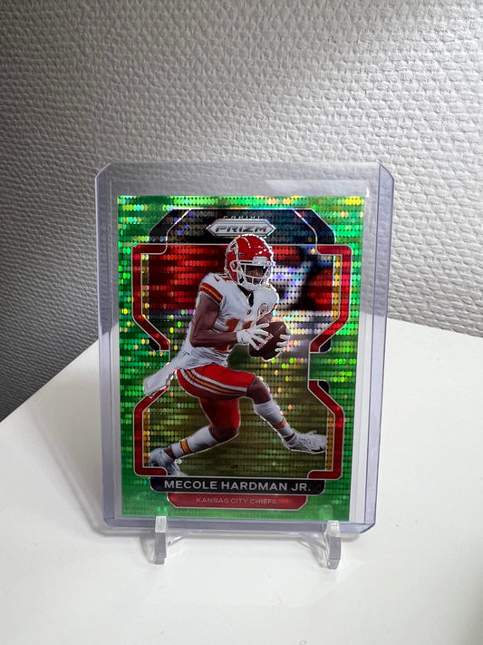 Prizm 21 - Mecole Hardman Jr. Green Pulsar - Kansas City Chiefs