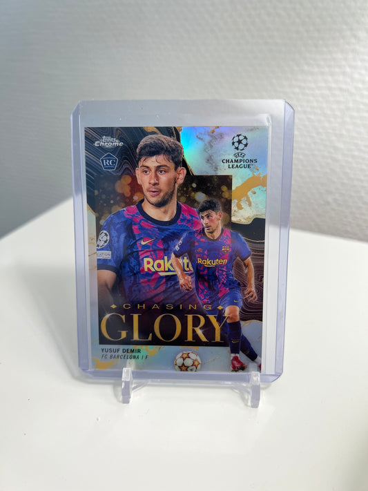 Chrome 21-22 - Yusuf Demir RC Card Chasing Glory - FC Barcelona #CG-16
