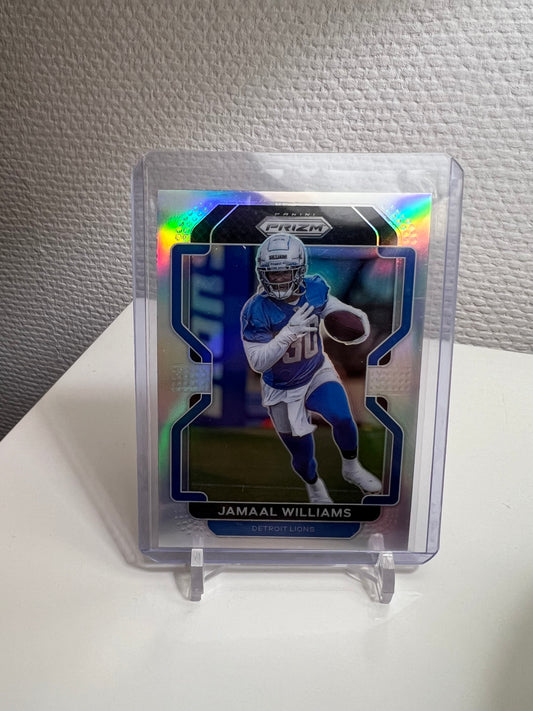 Prizm 21 - Jamaal Williams Silver Holo - Detroit Lions