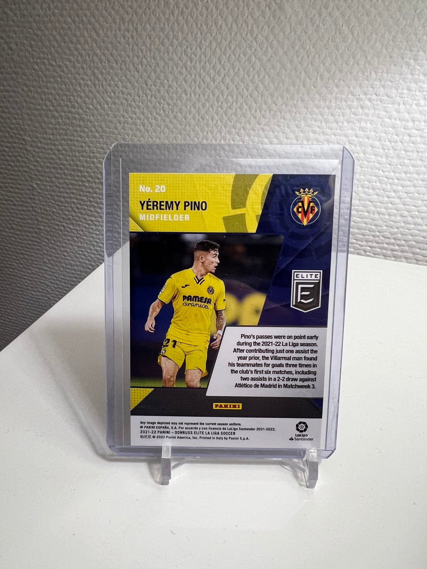 Donruss Elite 21-22 - Yeremy Pino Primary Colors 21 RC Card - FC Villerreal