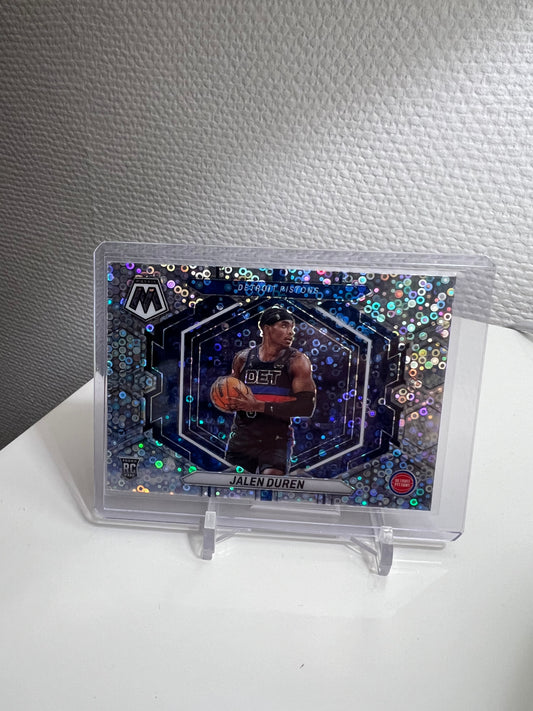 Mosaic 22-23 - Jalen Duren Silver Disco Prizm RC Card - Detroit Pistons