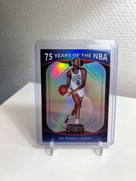 Select 21-22 - Bill Russell 75 Years of the NBA Prizm - Boston Celtics