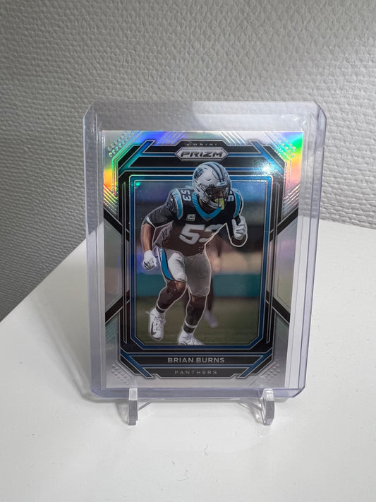 Prizm 22 - Brian Burns Silver Holo - Carolina Panthers