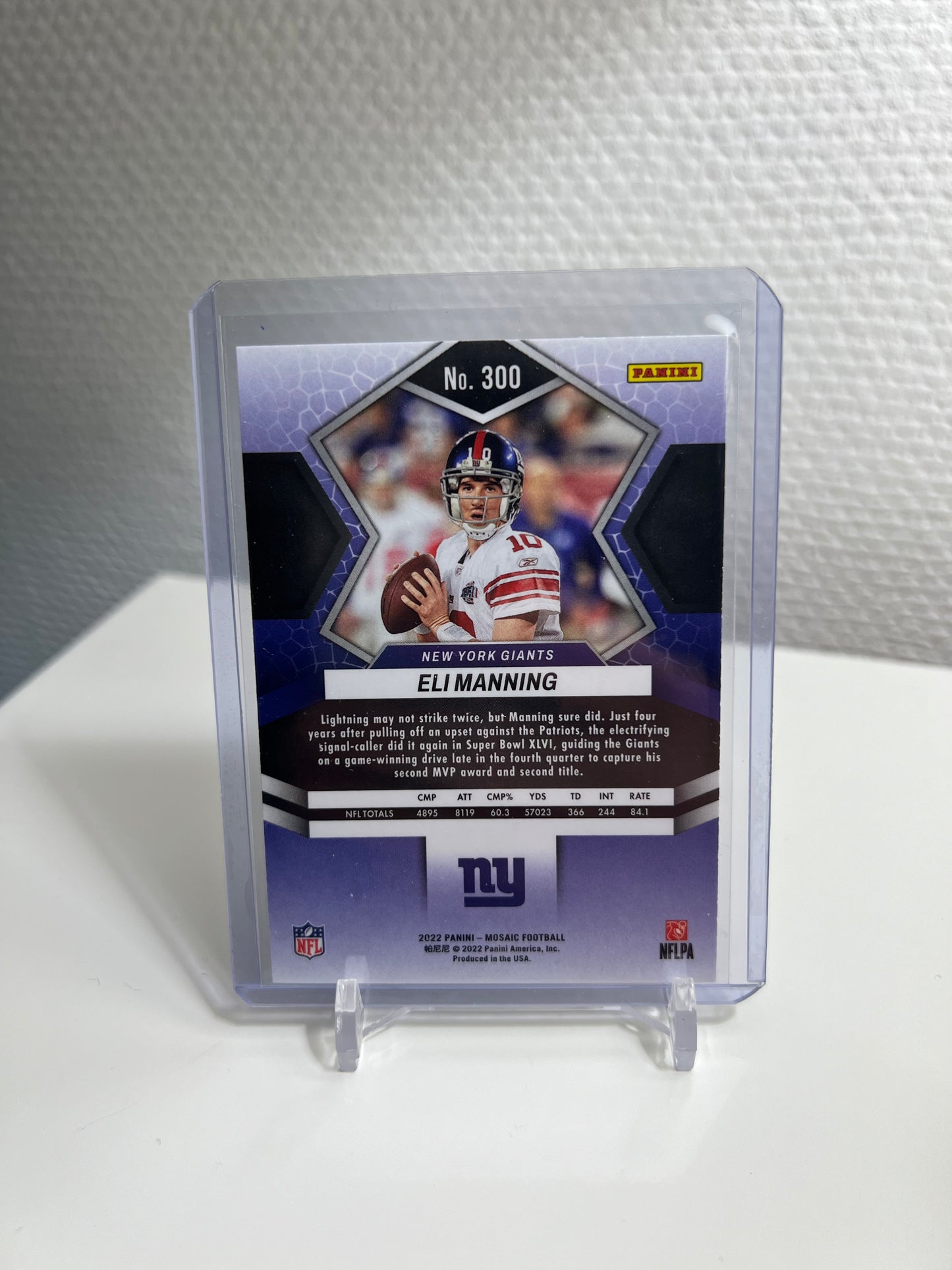 Mosaic 22 - Eli Manning Super Bowl XLVI MVP - New York Giants