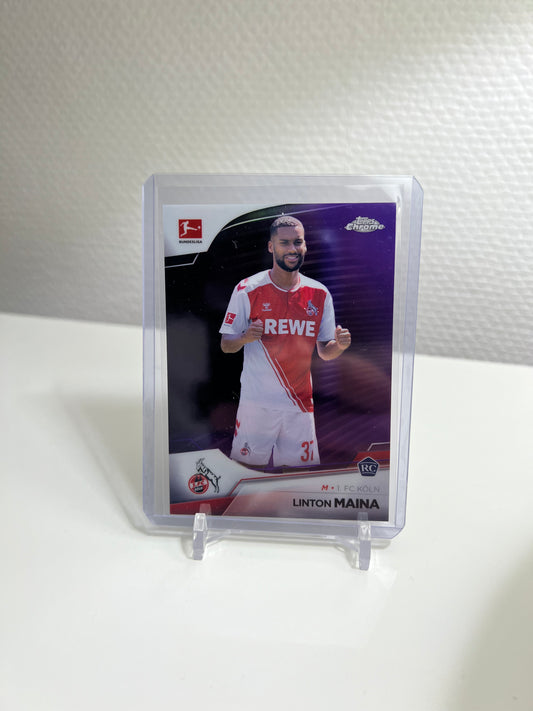 Chrome 22-23 - Linton Maina RC Card Purple /299 - 1. FC Köln