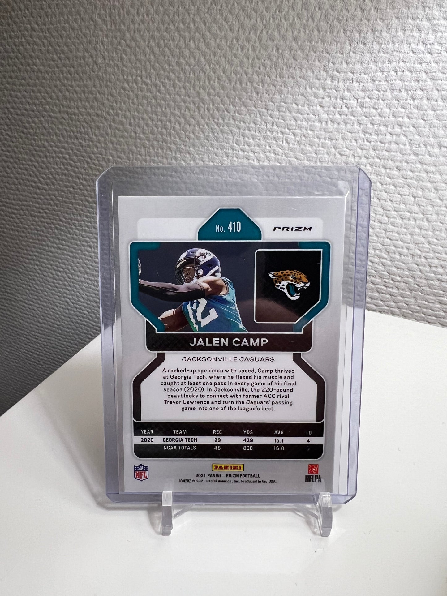 Prizm 21 - Jalen Camp Orange Velocity RC Card - Jacksonville Jaguars