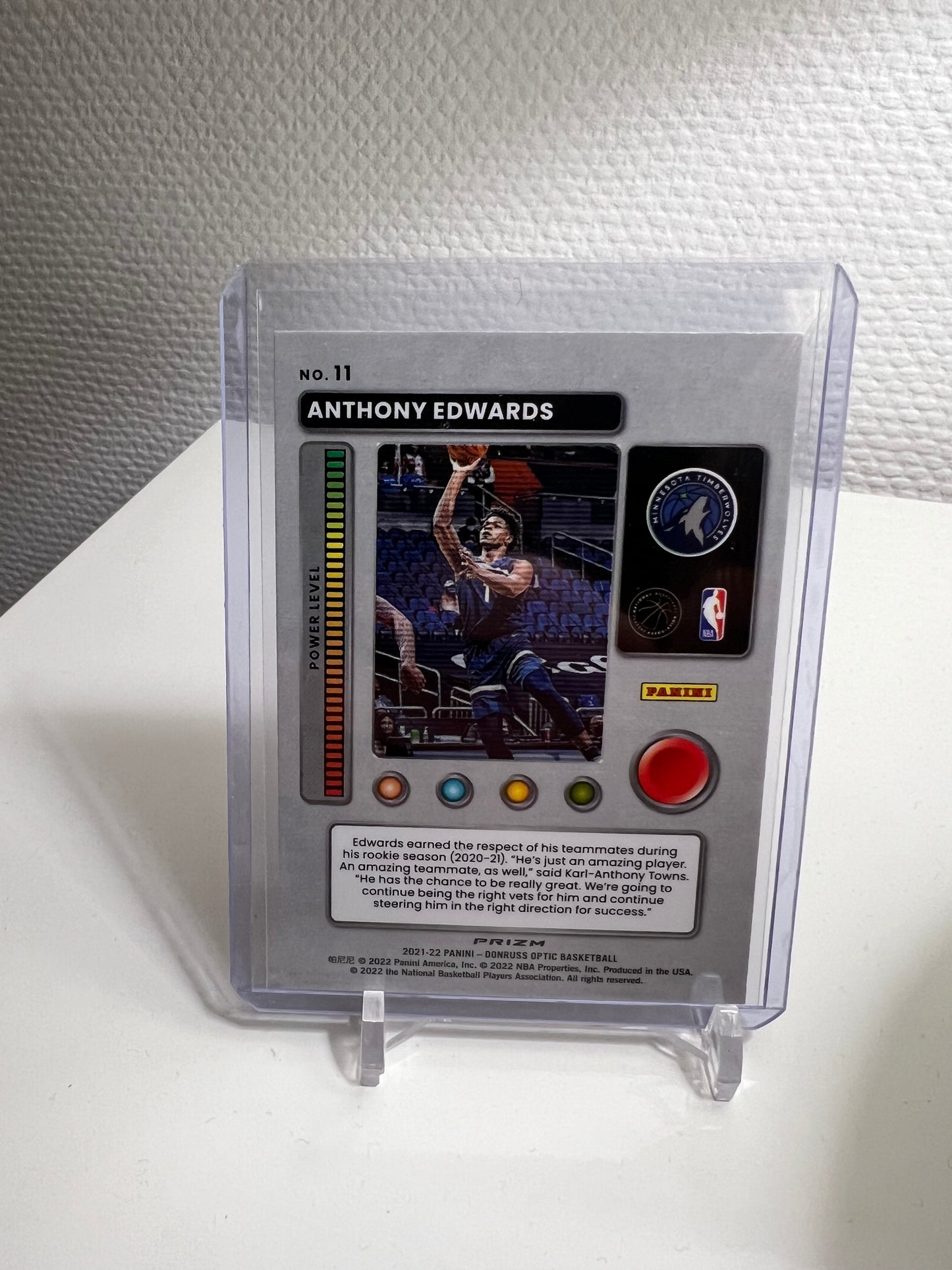 Donruss Optic 21-22 - Anthony Edwards T-Minus 3..2..1.. Silver Prizm - Minnesota Timberwolves