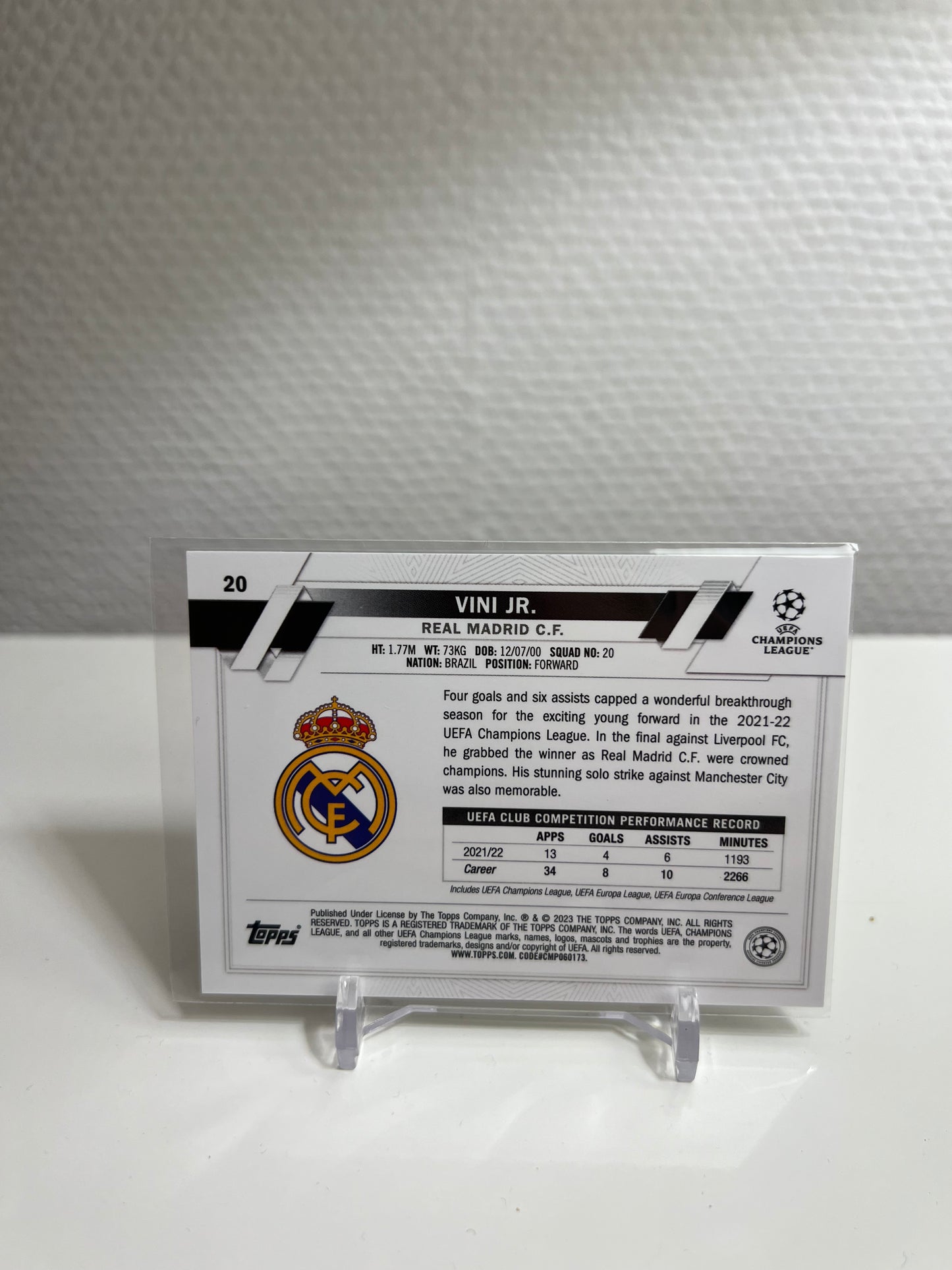 Chrome 22-23 - Vini Jr. - Real Madrid