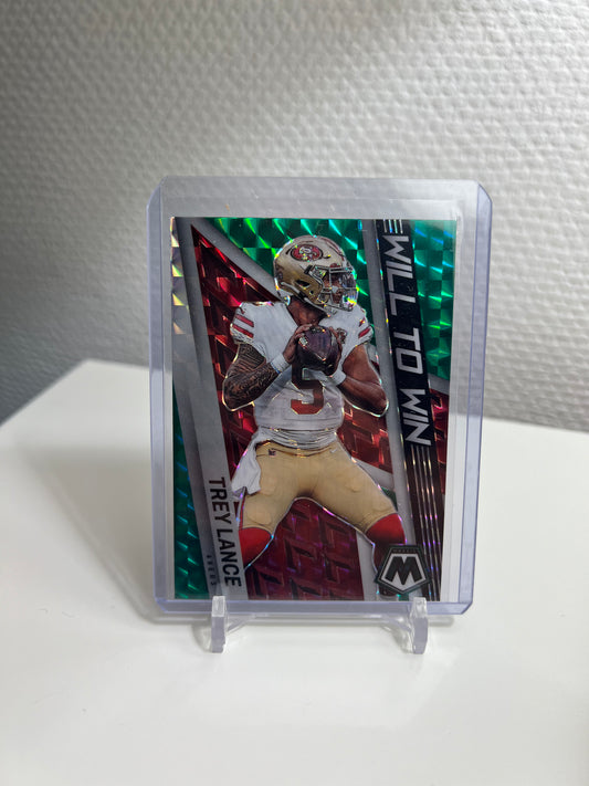 Mosaic 22 - Trey Lance Green Prizm Will to Win - San Francisco 49ers #WW-11