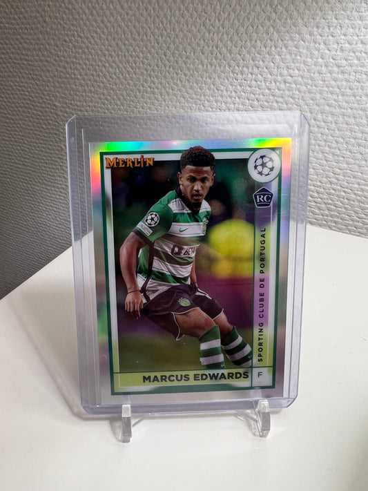 Merlin Chrome 22-23 - Marcus Edwards RC Card Refractor - Sporting Lissabon