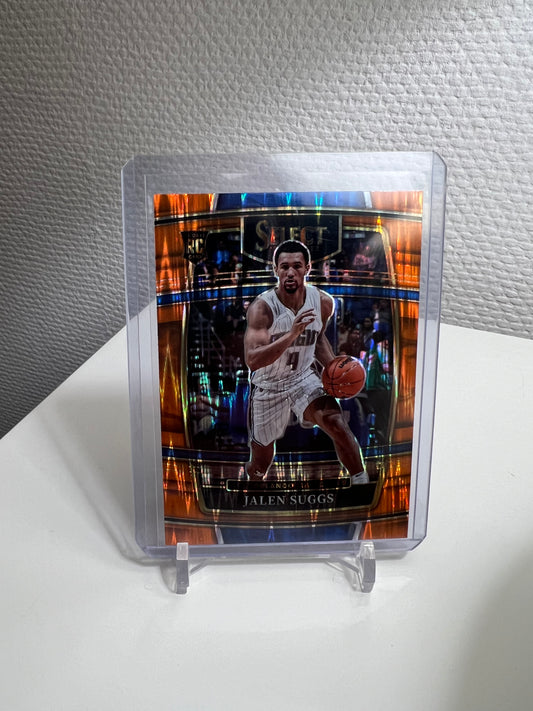 Select 21-22 - Jalen Suggs Orange Shimmer Prizm RC Card - Orlando Magic