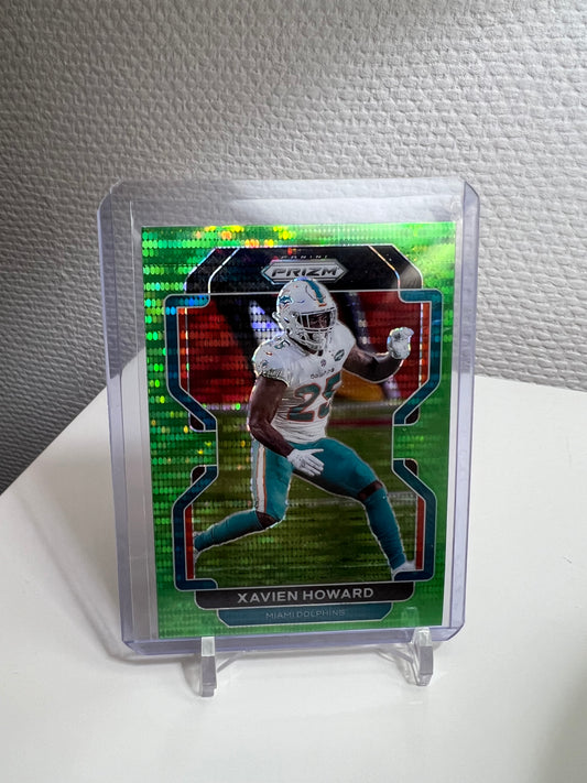 Prizm 21 - Xavien Howard Green Pulsar - Miami Dolphins