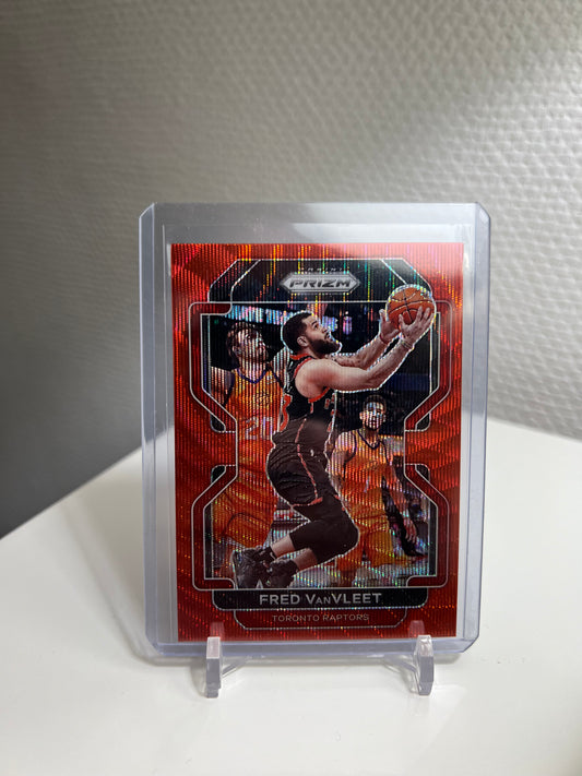 Prizm 21-22 - Fred VanVleet Red Wave - Toronto Raptors