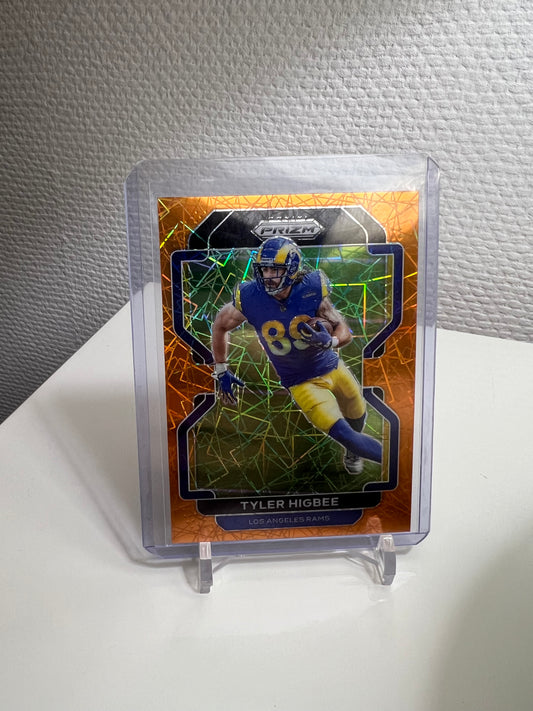 Prizm 21 - Tyler Higbee Orange Velocity - Los Angeles Rams