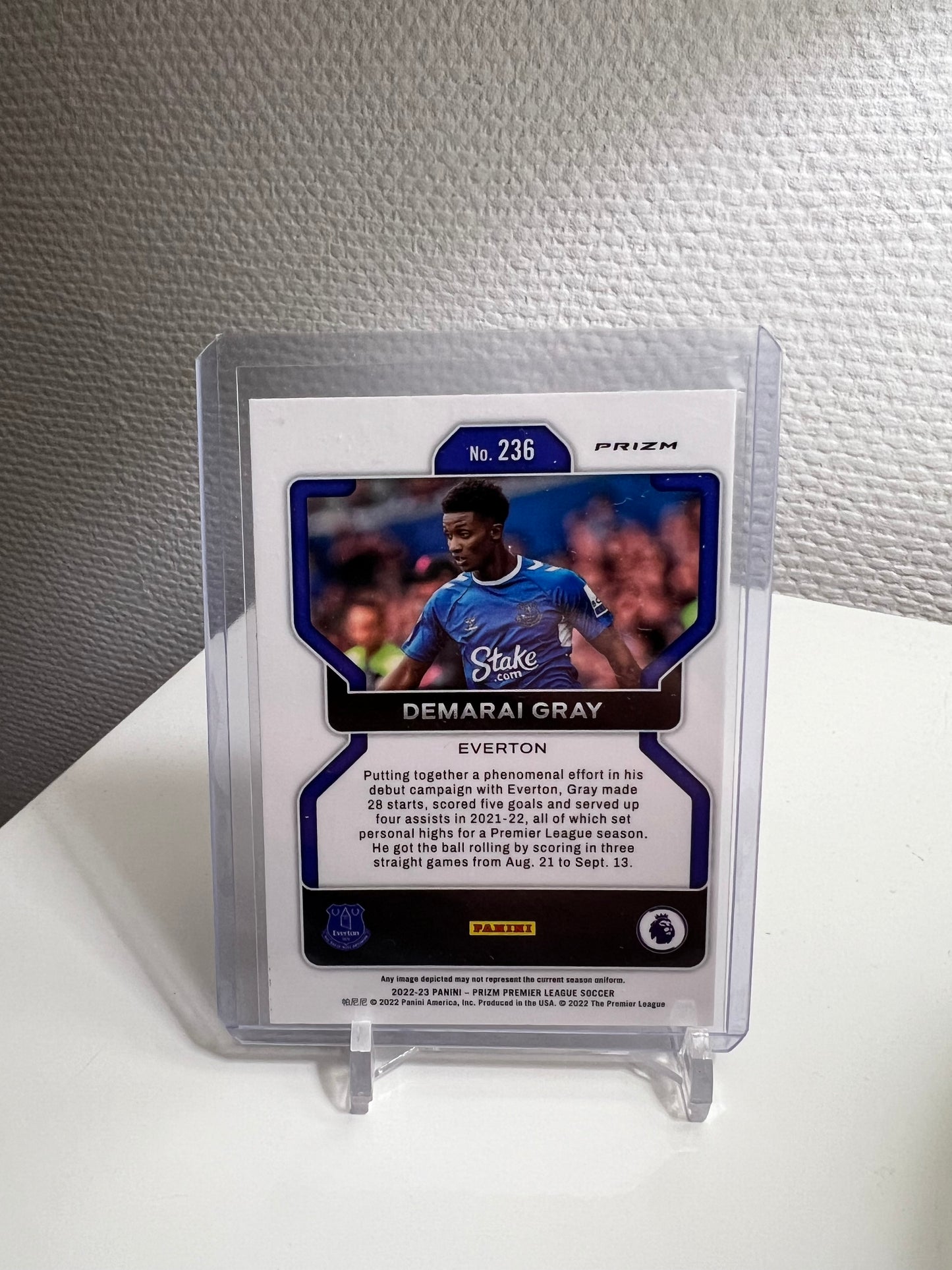 Prizm 22-23 - Demarai Gray Holo - FC Everton