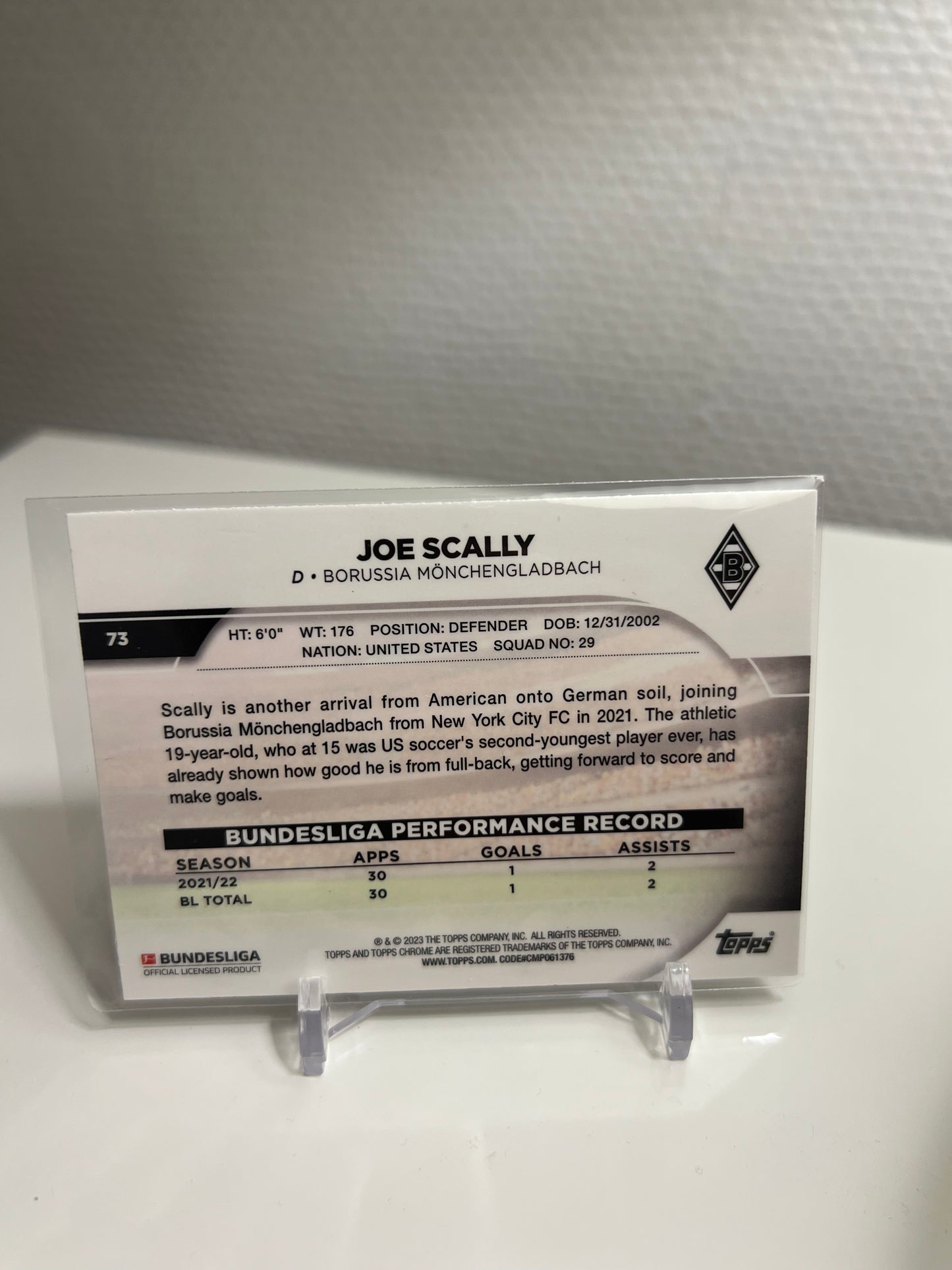 Chrome 22-23 - Joe Scally - Borussia Mönchengladbach