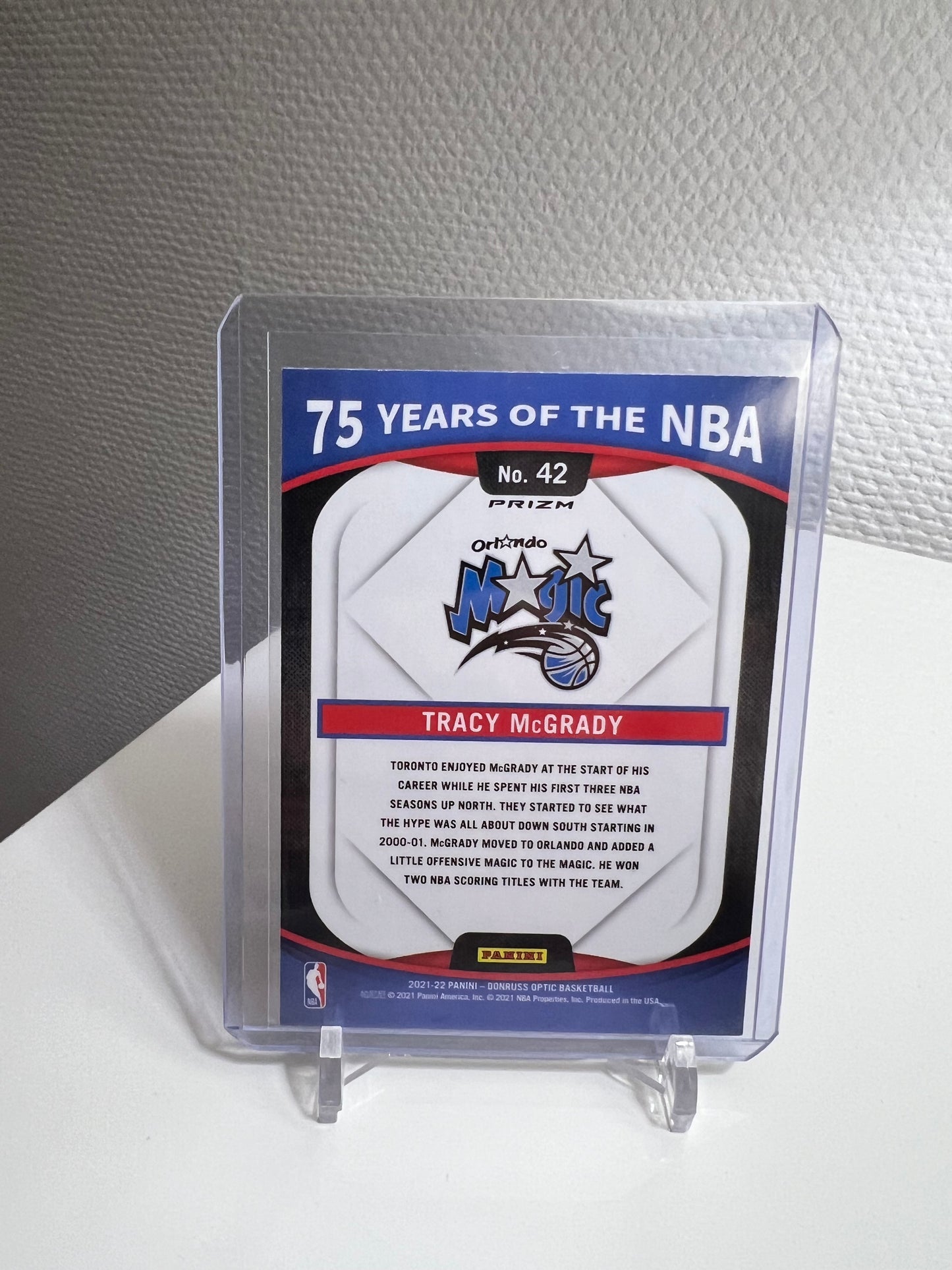 Donruss Optic 21-22 - Tracy McGrady 75 Years of the NBA Prizm - Orlando Magic