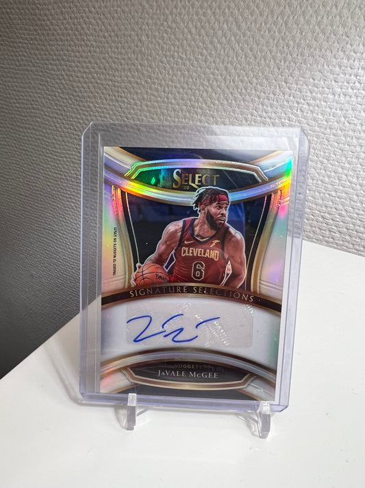 Select 20-21 - JaVale McGee Autograph Signature Selections Silver Prizm - Denver Nuggets #SIS-JMG