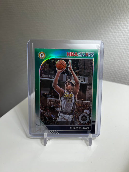 Hoops Premium Stock 19-20 - Myles Turner Green Prizm - Indiana Pacers