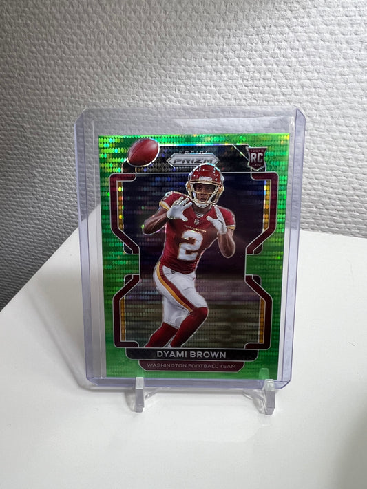 Prizm 21 - Dyami Brown Green Pulsar RC Card - Washington Football Team