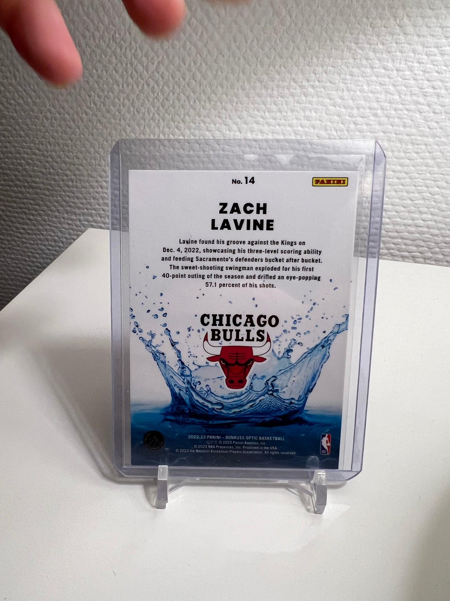Donruss Optic 22-23 - Zach LaVine Splash ! - Chicago Bulls
