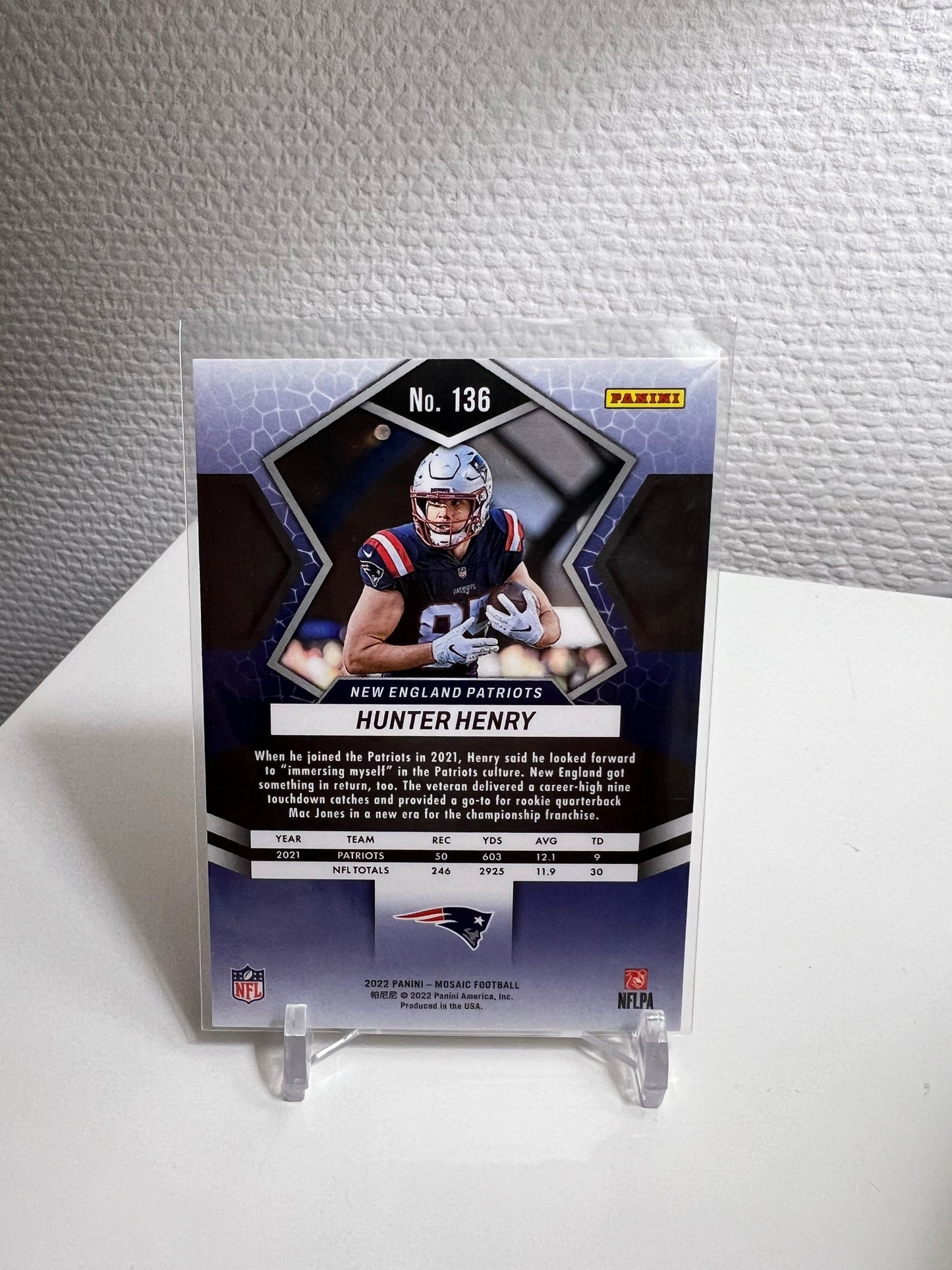 Mosaic 22 - Hunter Henry - New England Patriots