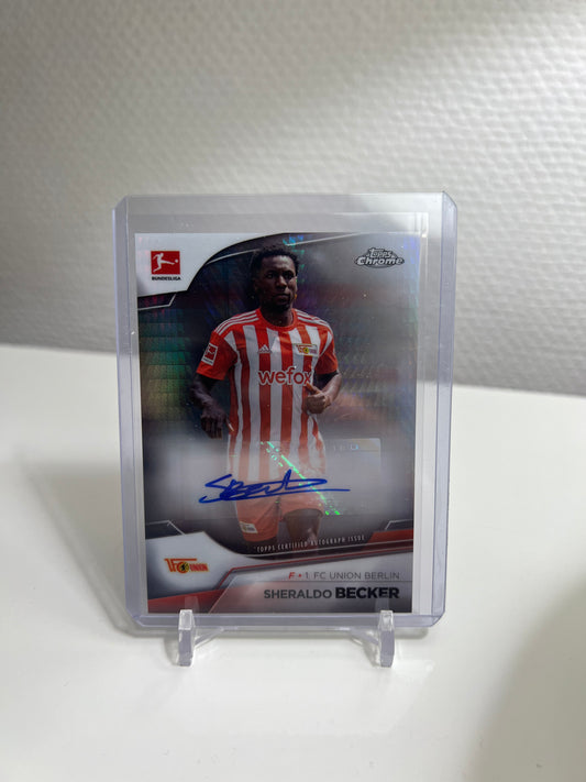 Chrome 22-23 - Sheraldo Becker Autograph Prism /165 - 1. FC Union Berlin