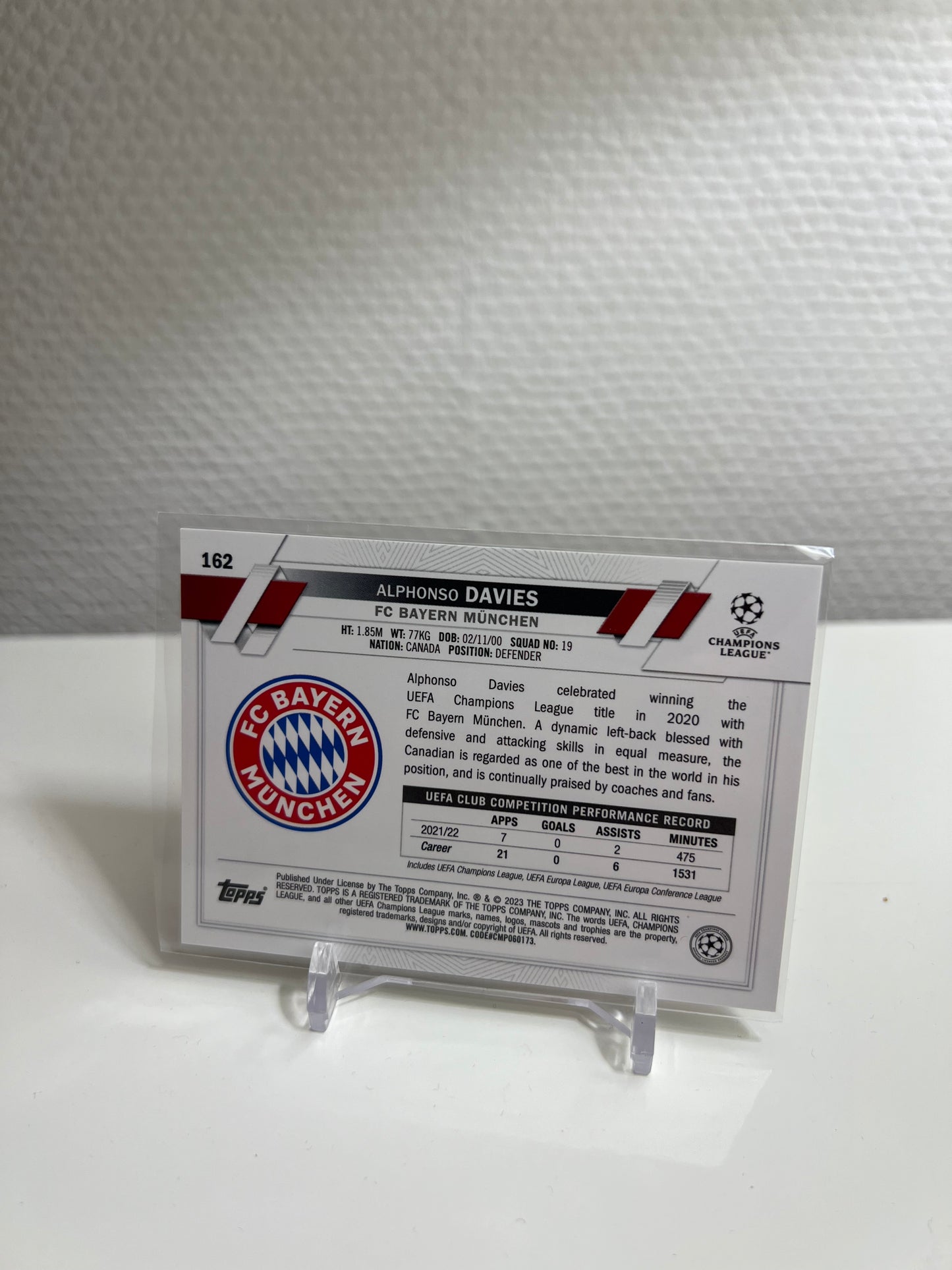 Chrome 22-23 - Alphonso Davies - FC Bayern München