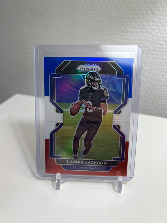 Panini Prizm 21 - Lamar Jackson Tri-Color - Baltimore Ravens