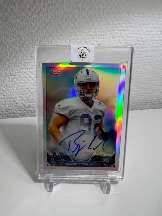 Chrome 13 - Björn Werner OnCard Autograph /150 Refractor - Indianapolis Colts