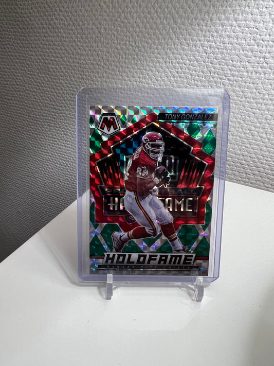 Mosaic 22 - Tony Gonzalez Holofame Green Prizm - Kansas City Chiefs #HF-13