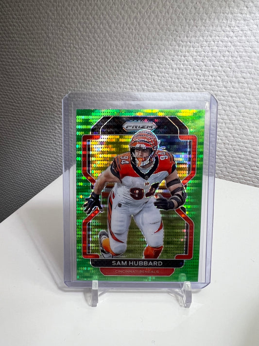 Prizm 21 - Sam Hubbard Green Pulsar - Cincinnati Bengals