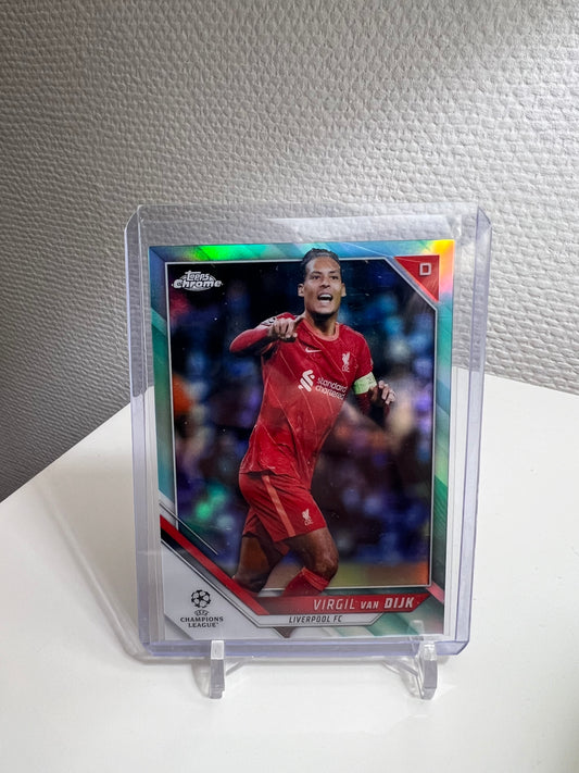 Chrome 21-22 - Virgil van Dijk Aqua /199 - FC Liverpool