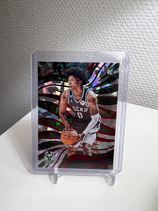 Revolution 22-23 - MarJon Beauchamp New Year RC Card - Milweaukee Bucks