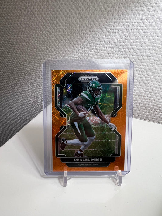 Prizm 21 - Denzel Mims Orange Velocity - New York Jets