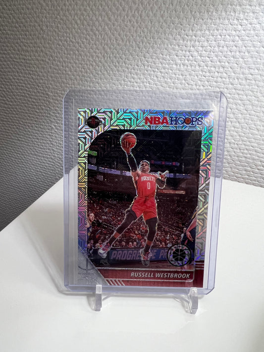 Hoops Premium Stock 19-20 - Russel Westbrook Silver Mojo Prizm - Houston Rockets