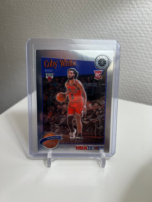 Hoops Premium Stock 19-20 - Coby White Tribute RC Card - Chicago Bulls