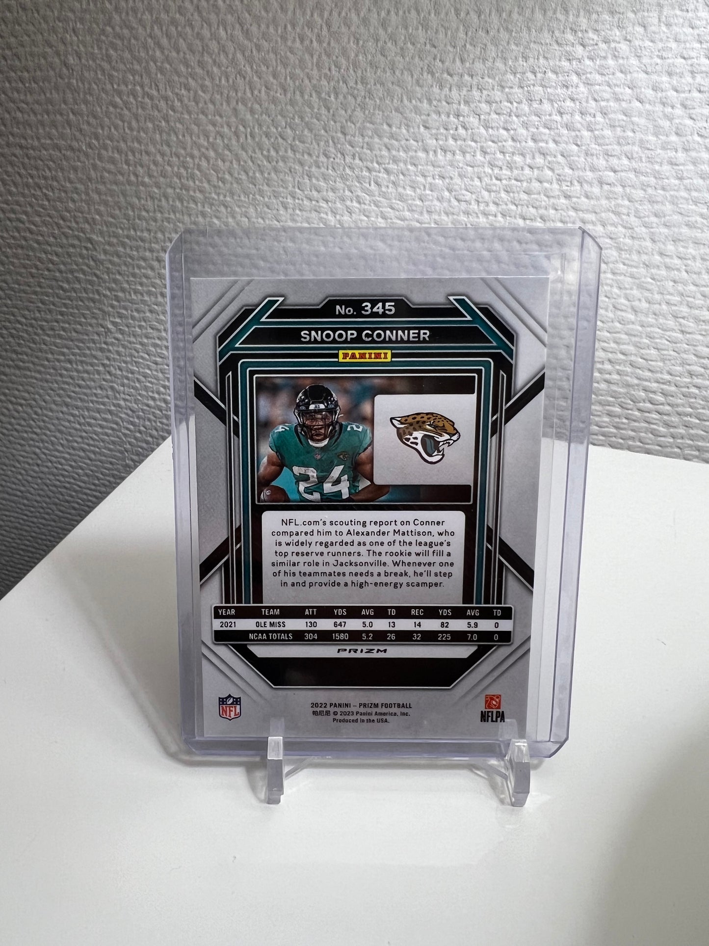 Prizm 22 - Snoop Conner Green RC Card - Jacksonville Jaguars