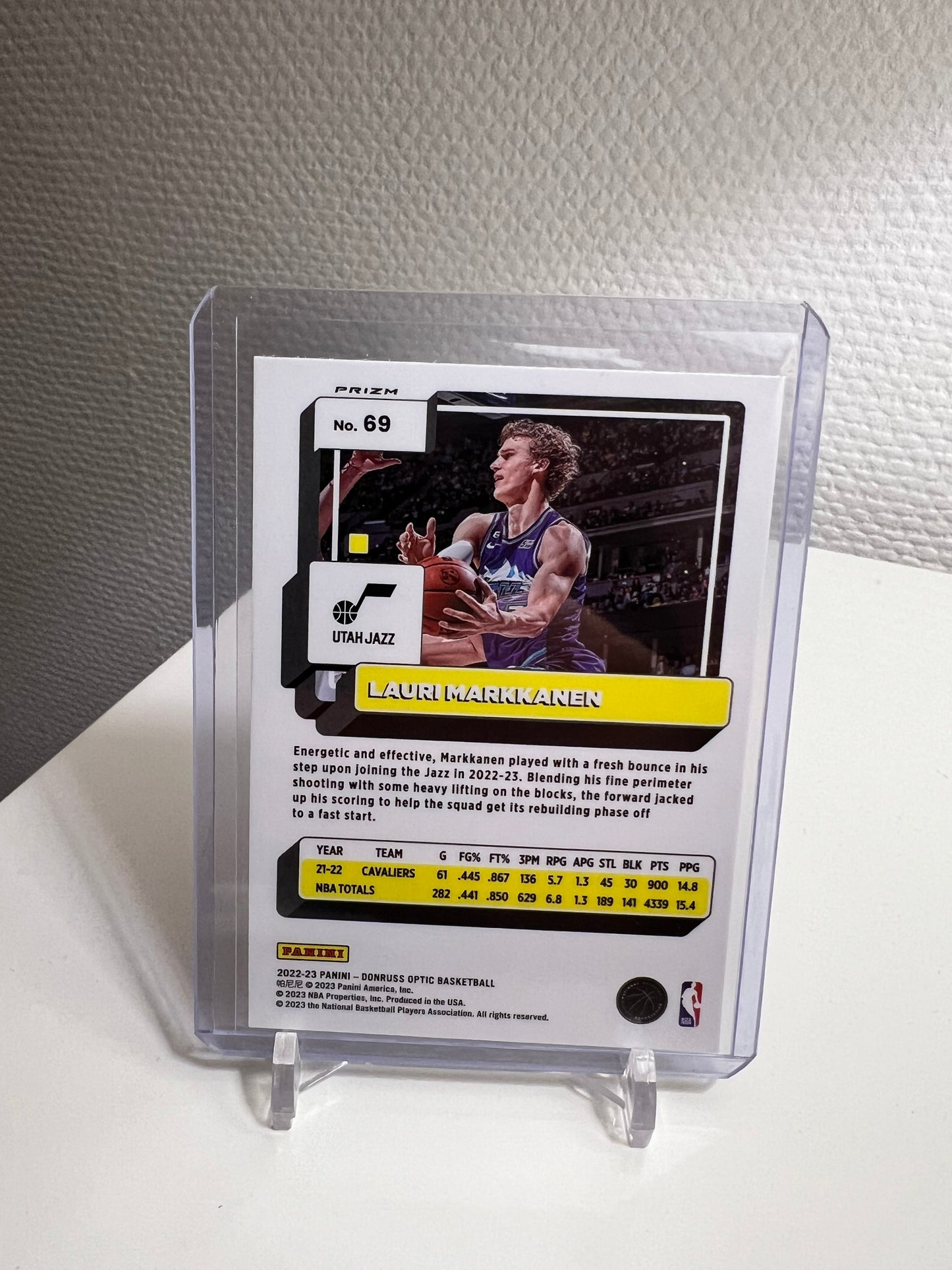 Donruss Optic 22-23 - Lauri Markkanen Silver Prizm - Utah Jazz