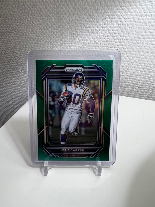 Prizm 22 - Cris Carter Green - Minnesota Vikings