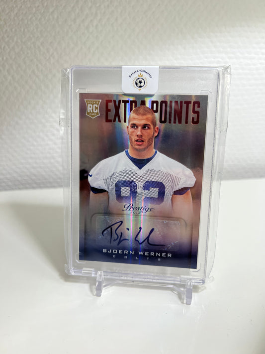 Prestige 13 - Björn Werner Autograph Extra Points RC Card - Indianapolis Colts