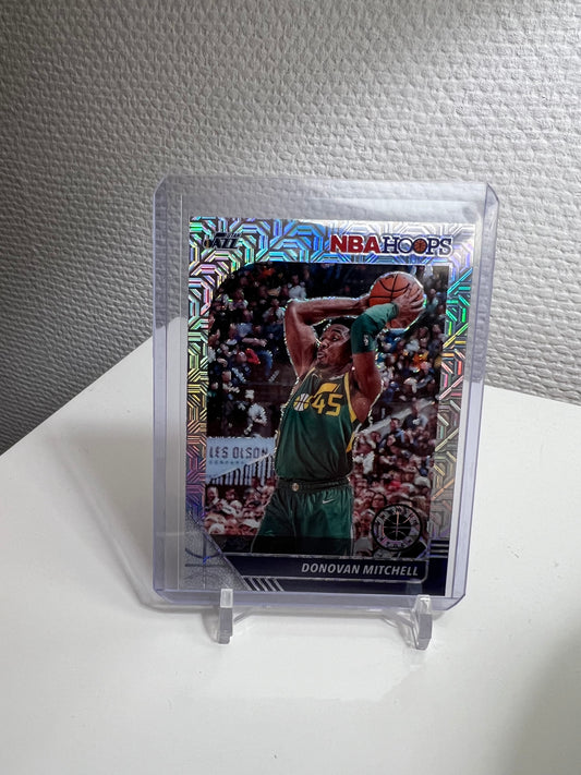 Hoops Premium Stock 19-20 - Donovan Mitchell Silver Mojo Prizm - Utah Jazz