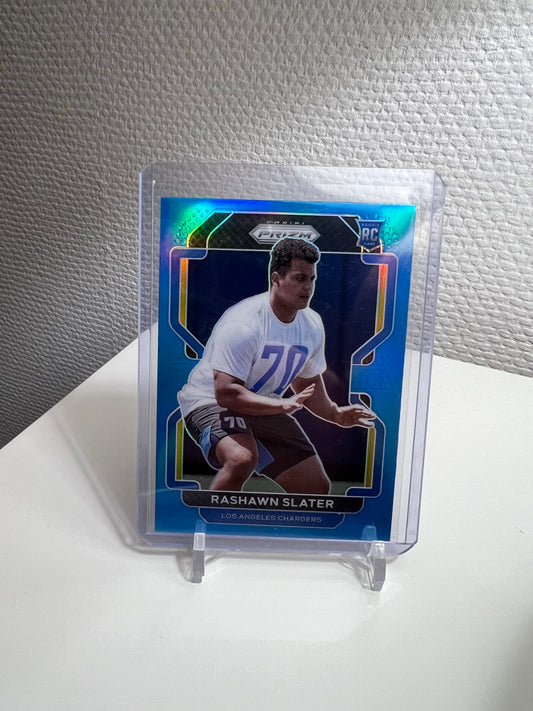 Prizm 21 - Rashawn Slater Light Blue RC Card - Los Angeles Chargers