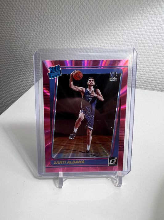 Donruss 21-22 - Santi Aldama Rated Rookie Pink Laser - Memphis Grizzlies