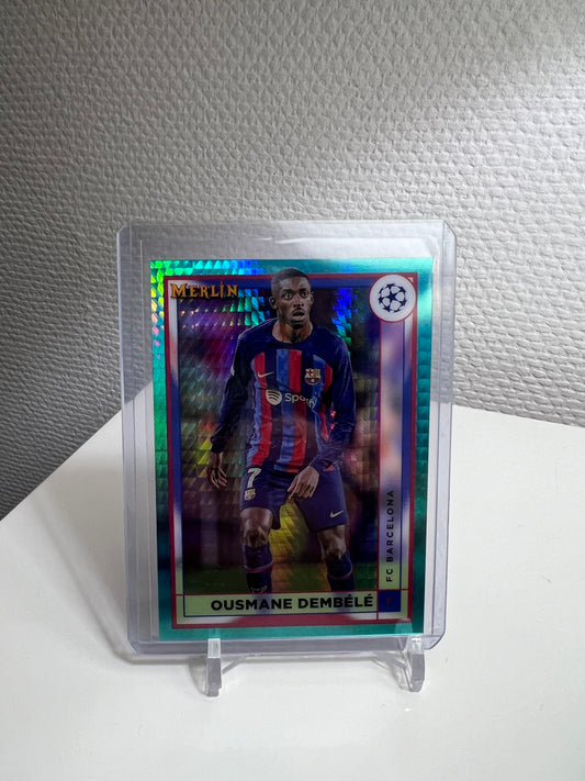 Merlin Chrome 22-23 - Ousmane Dembele Aqua Prism - FC Barcelona