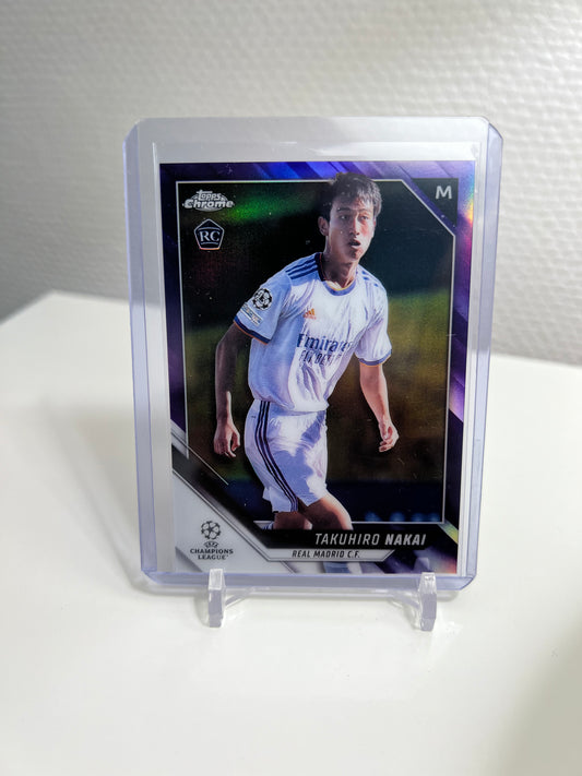 Chrome 21-22 - Takuhiro Nakai Purple /250 RC-Card - Real Madrid